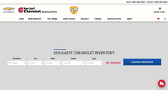 Desktop Screenshot of kengarffchevrolet.com